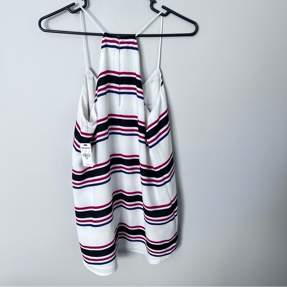NWT Express red white and blue striped keyhole tank size small - Picture 2 of 8